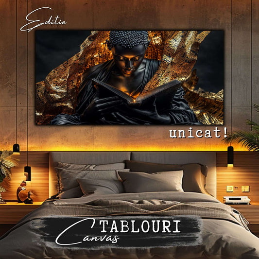 Tablou mare, elegant, pe canvas – Dark Glow. Unic, pentru un spațiu unic.