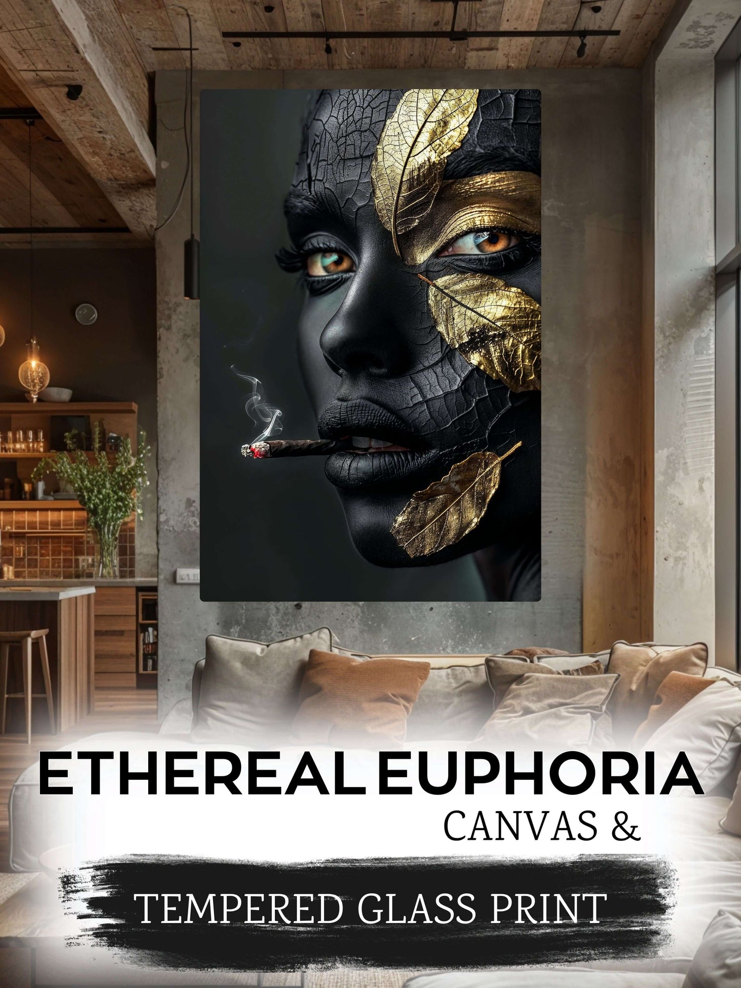 Canvas Painting / Glass Painting - Ethereal Euphoria 6