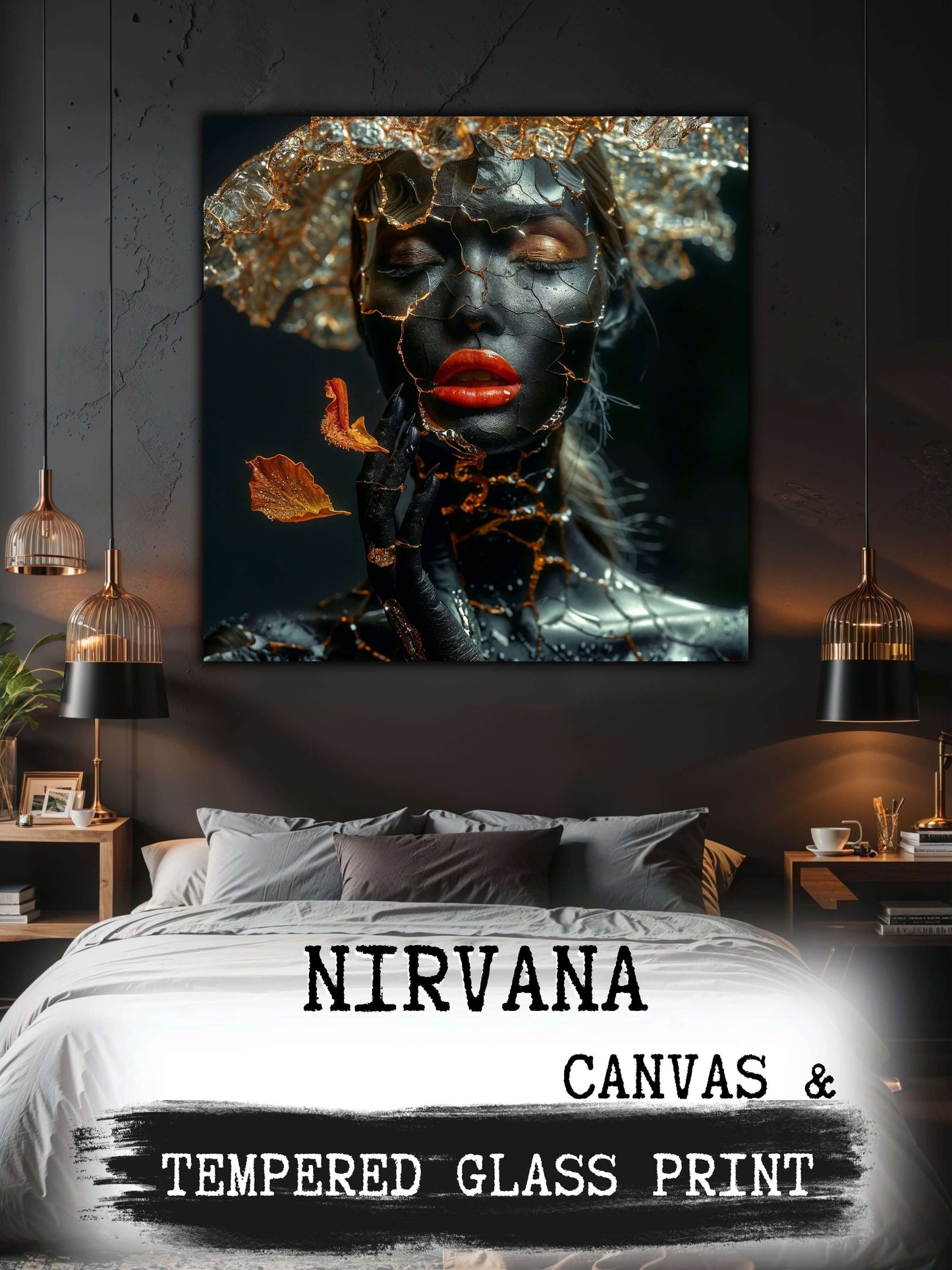 Glass Painting/Canvas Painting - Nirvana 7