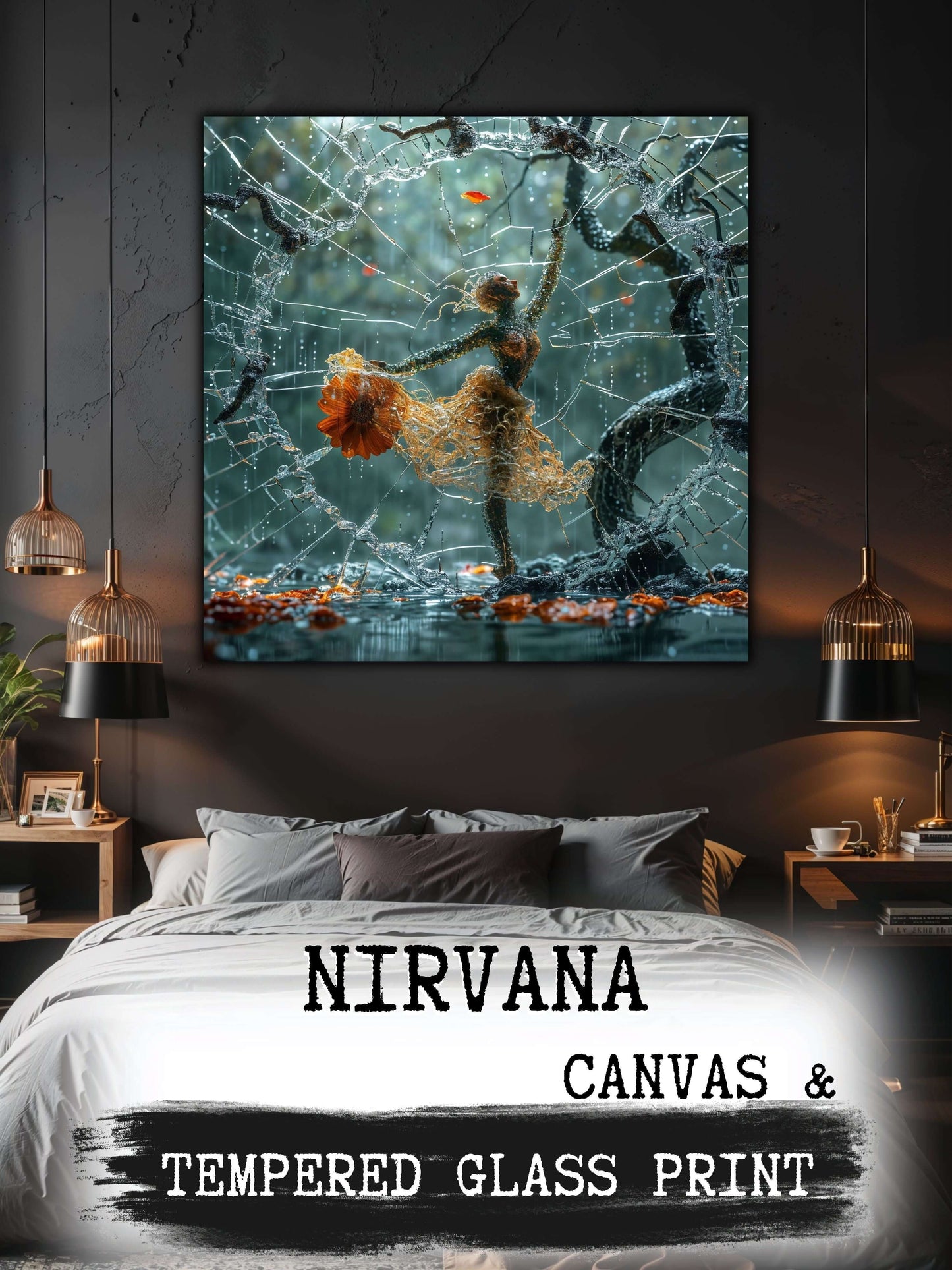 Glass Painting/Canvas Painting - Nirvana 15 