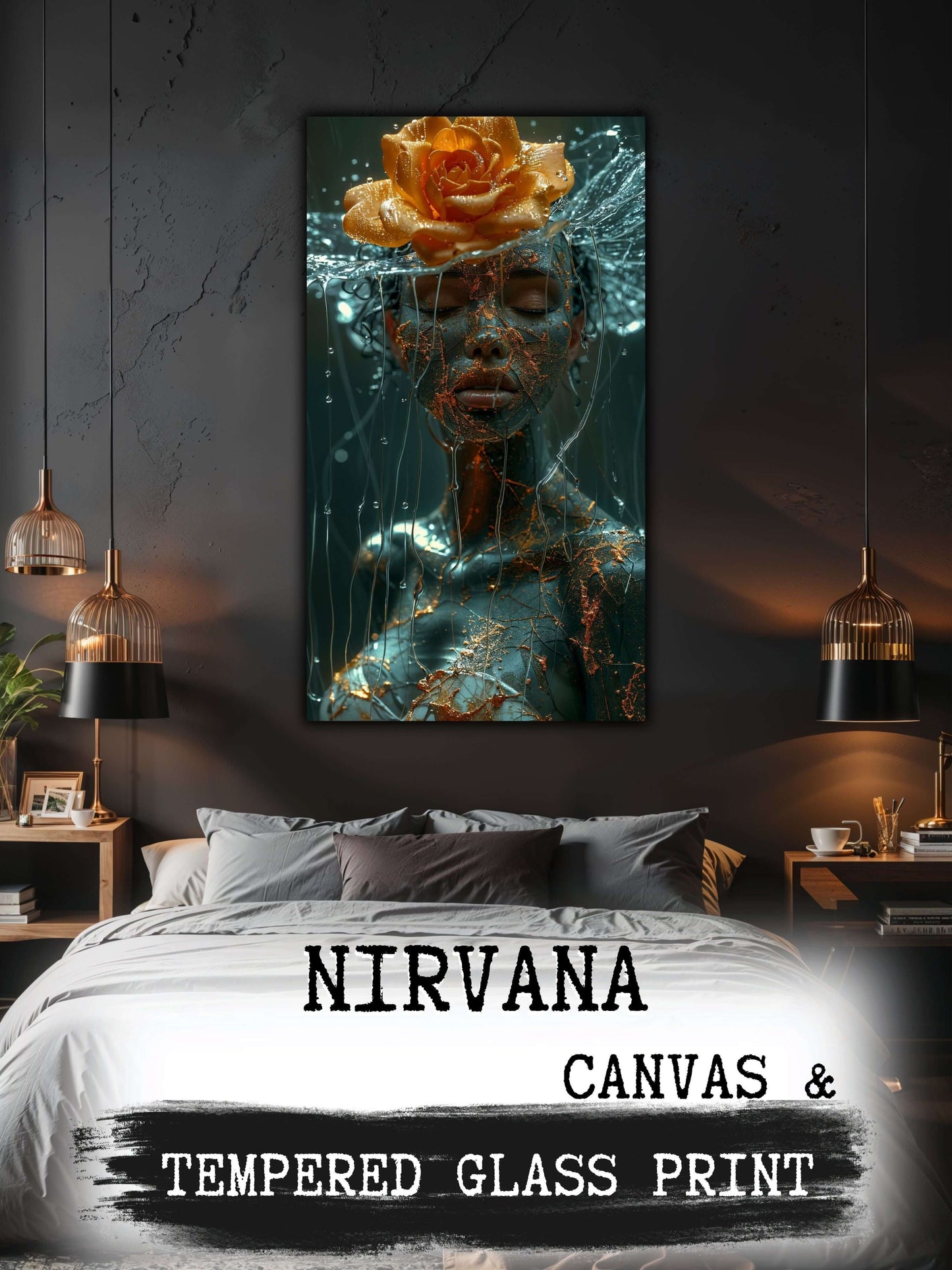 Glass Painting/Canvas Painting - Nirvana 17 