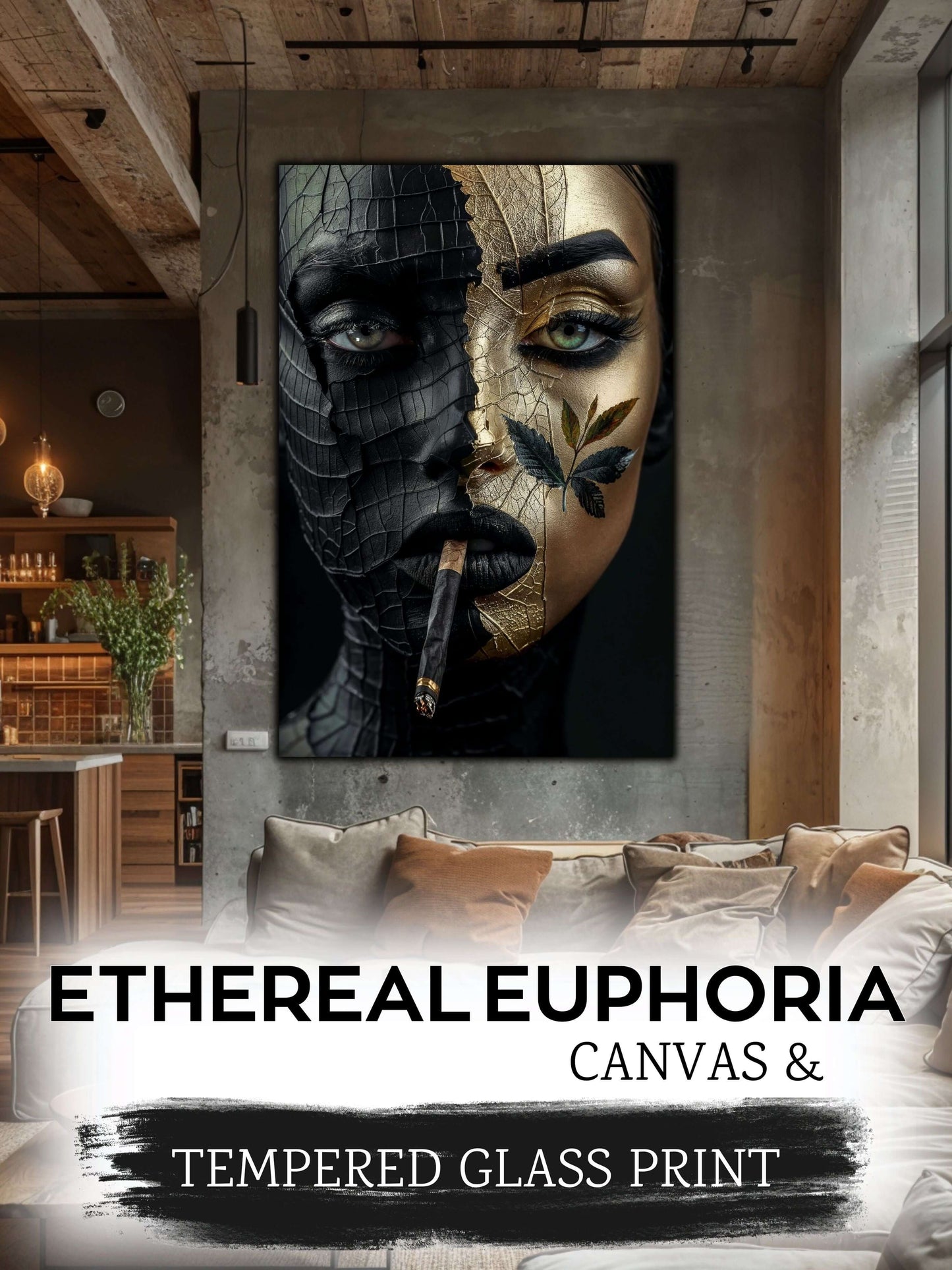 Canvas Painting / Glass Painting - Ethereal Euphoria 23 