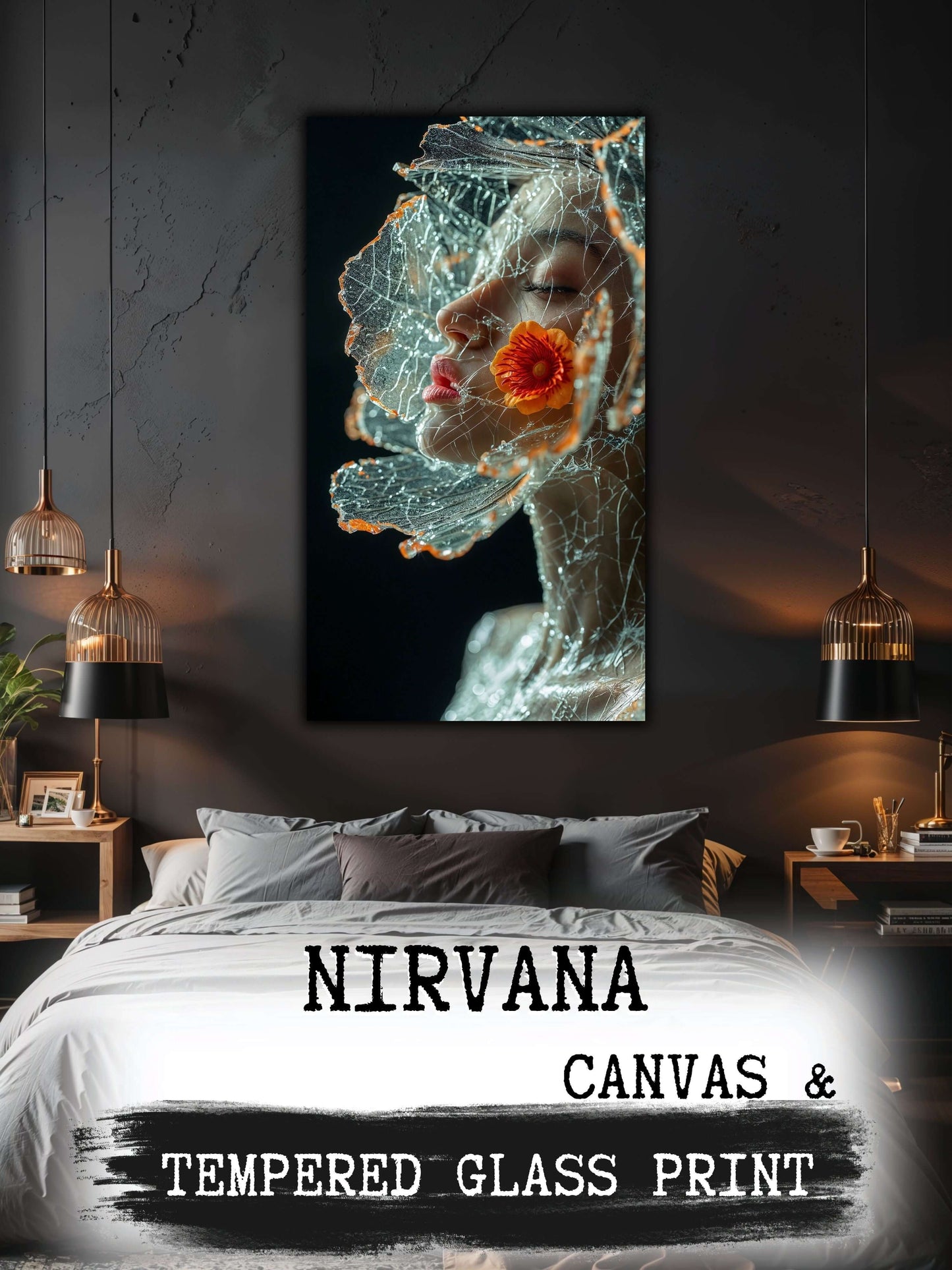 Glass Painting/Canvas Painting - Nirvana 26 